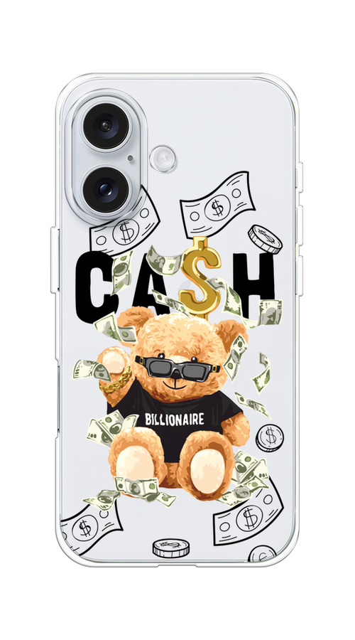 

Чехол на Apple iPhone 16 "Big cash", Черный;серый;бежевый, 16050-1