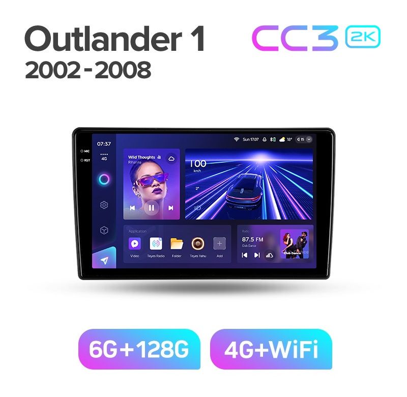 Магнитола TEYES MITSUBISHI OUTLANDER 2002-2008 грамка под климат-контрольCC3 2K 6128ГБ 4189000₽