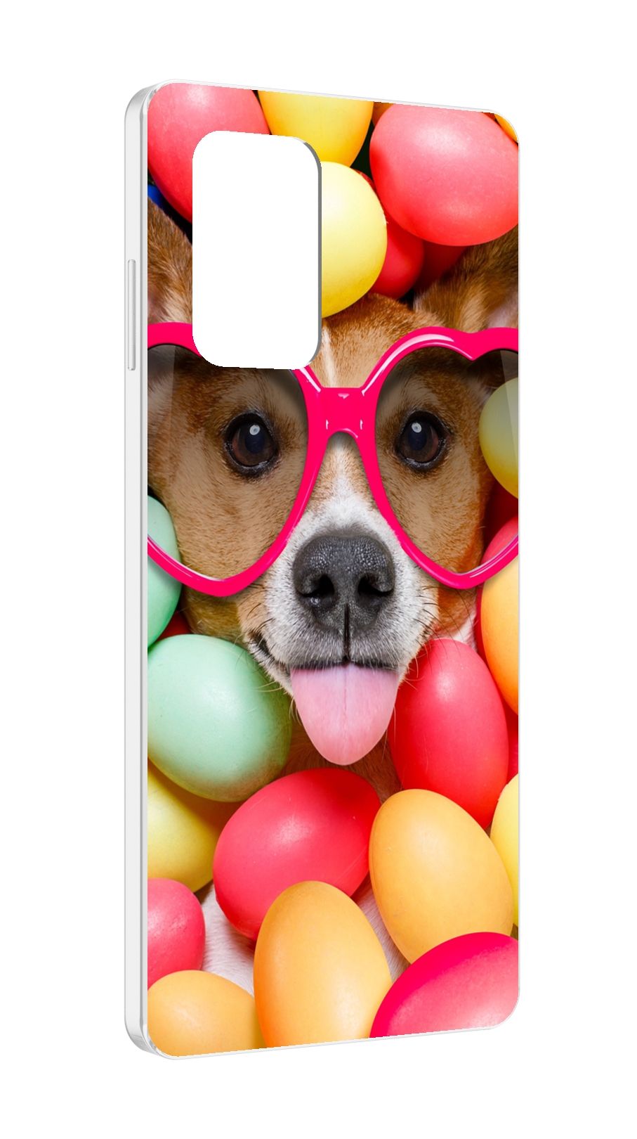 Чехол MyPads Собака-в-яйцах для ZTE Blade A72 / ZTE Blade V40 Vita