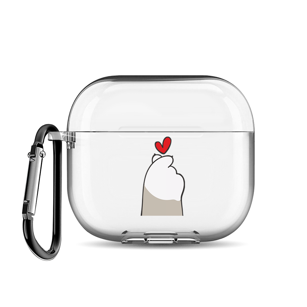 

Чехол для наушников AirPods 3 "Сердечко лапкой", AIPC-430-9E-1