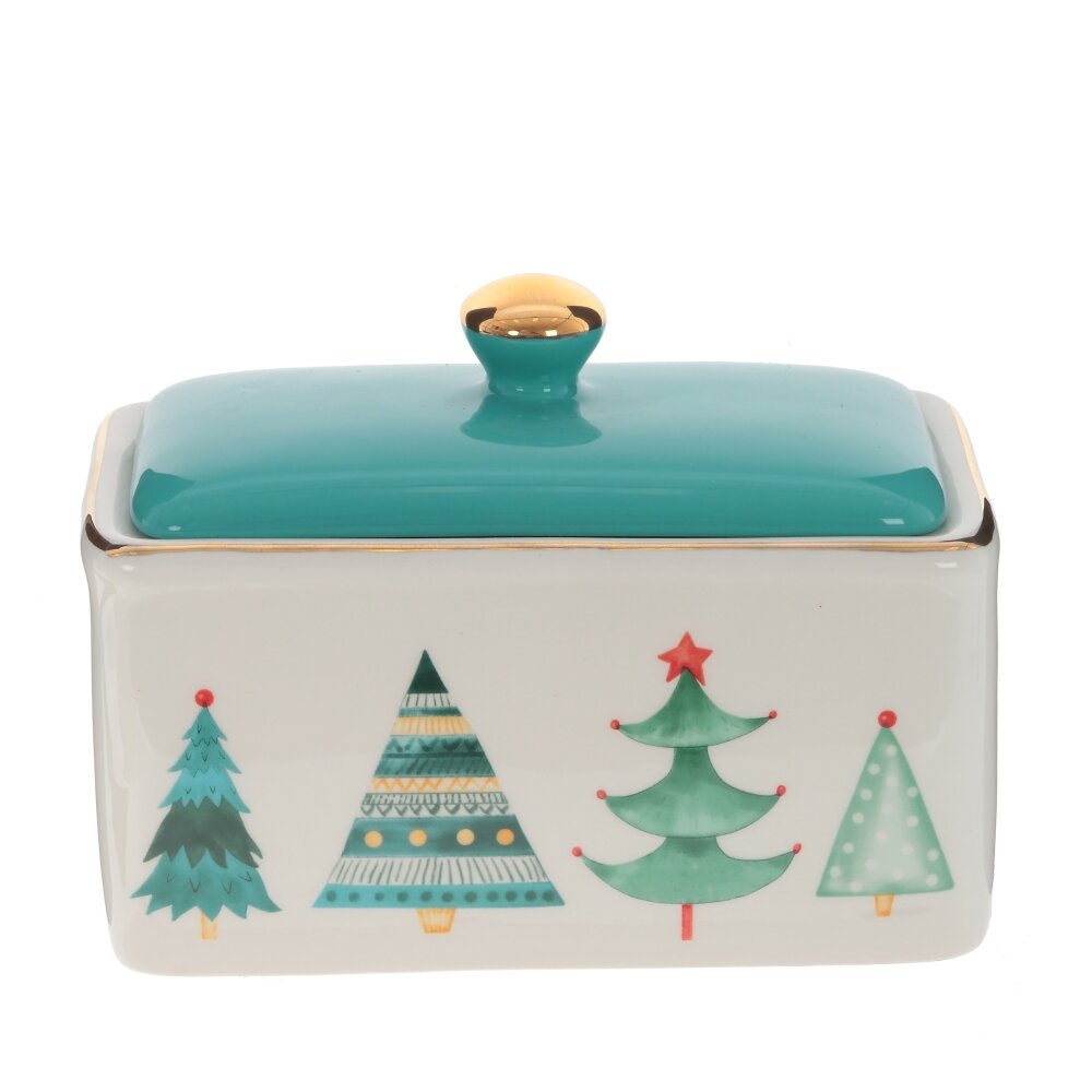 

Новогодняя банка Мишка Remeco Collection, 800 мл, 16х9х11 см KSM-794319, Разноцветный