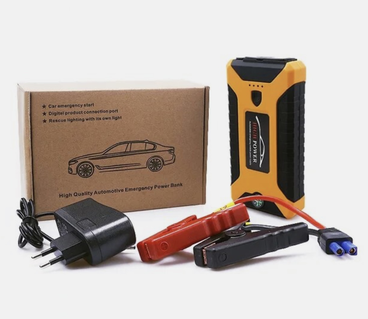 Пусковое портативное устройство бустер EAFC 12000mAh 600A Jump starter.Powerbank.