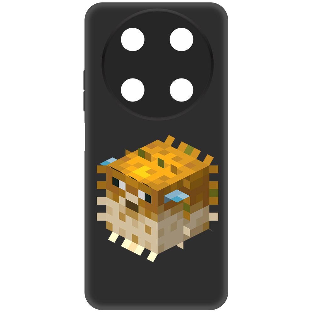 

Чехол-накладка Krutoff Soft Case Minecraft-Иглобрюх для ITEL RS4 черный