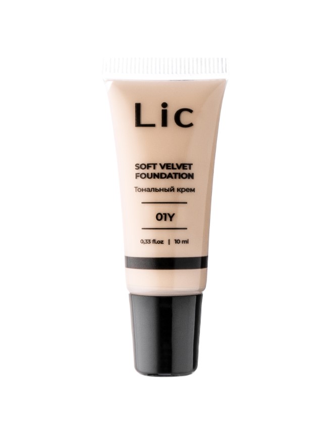 Крем тональный Lic Soft Velvet Foundation Mini version тон 01Y 10 мл