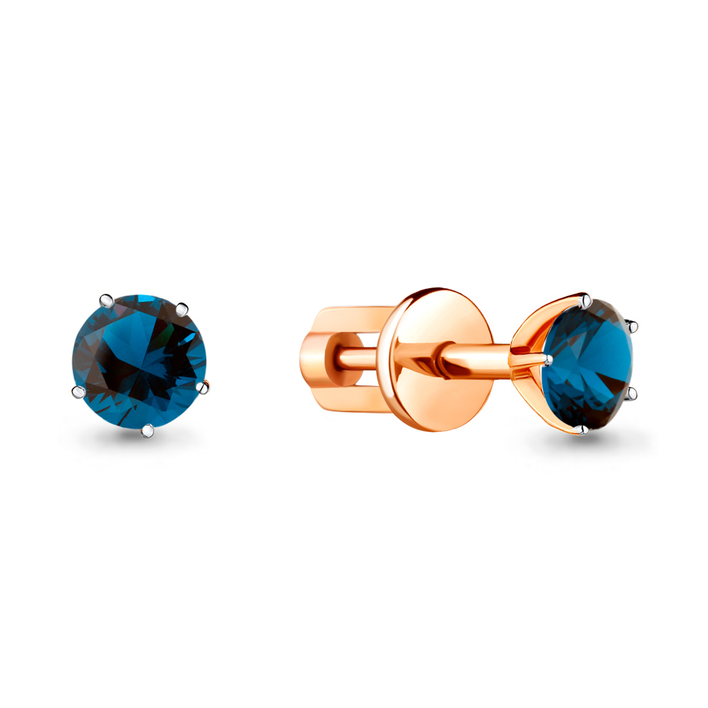 

Серьги из красного золота с топазом Aquamarine 4403608_585_кз, 4403608_585_кз