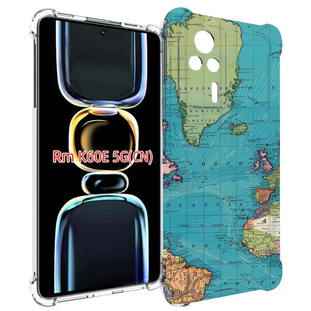 

Чехол MyPads старая карта земли для Xiaomi Redmi K60E, Tocco