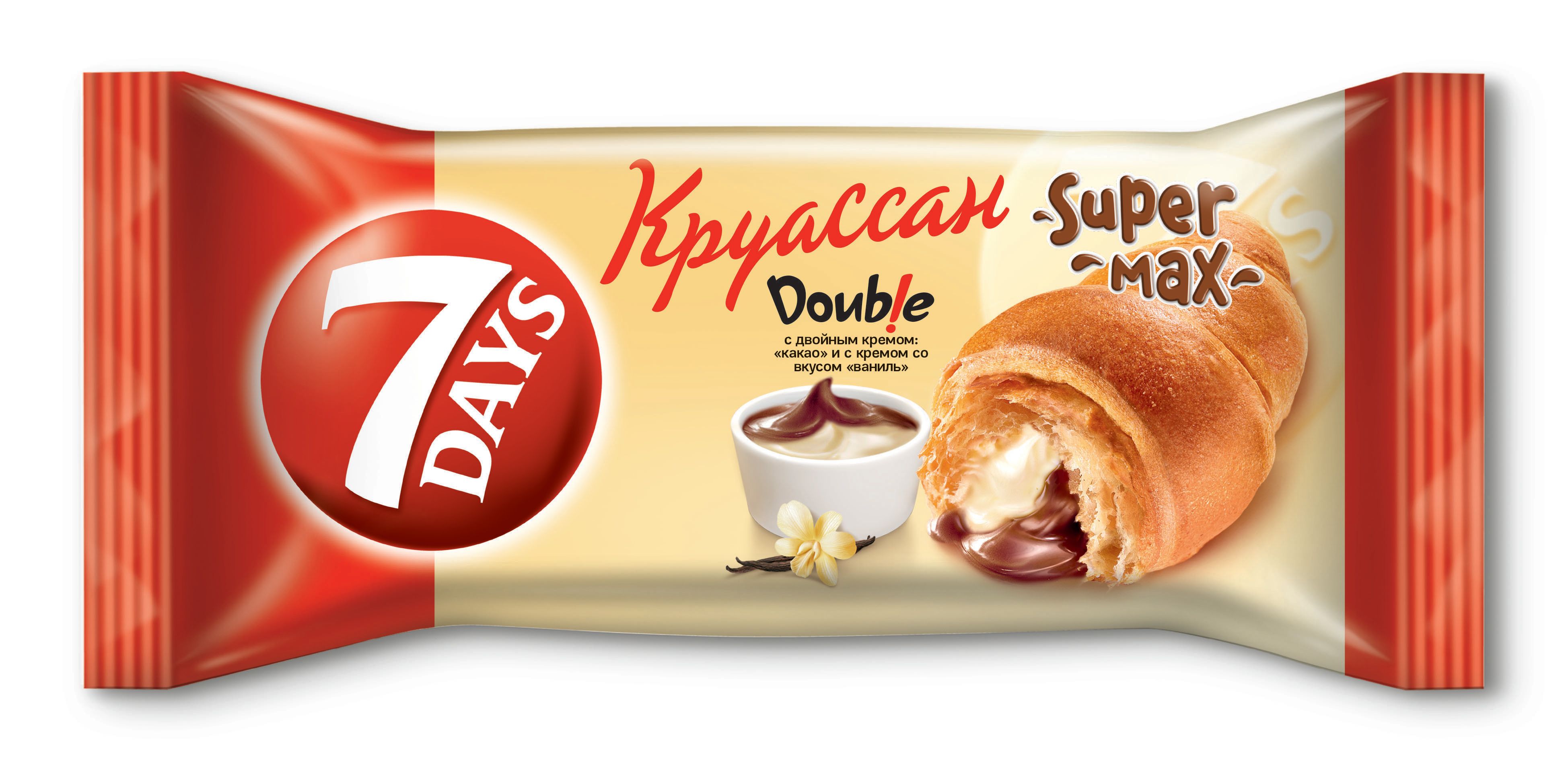 Круассан 7 Days Double крем какао-крем ваниль 110 г