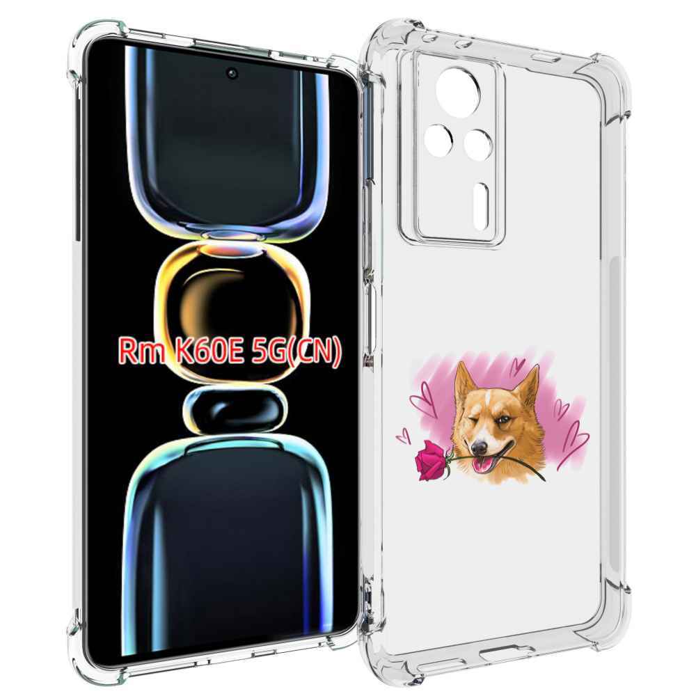 

Чехол MyPads собачка-с-розочкой для Xiaomi Redmi K60E, Tocco