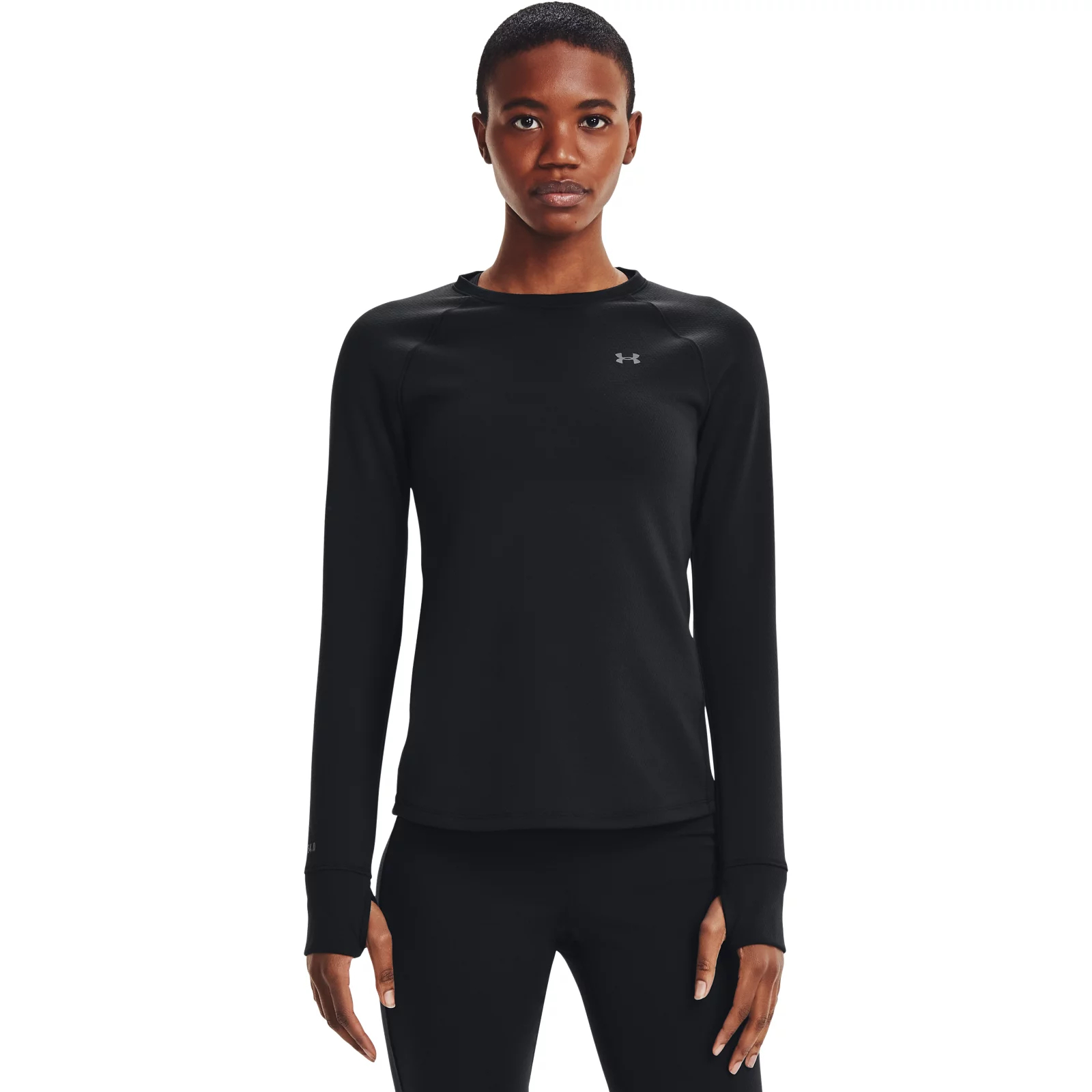 

Лонгслив женский Under Armour 1353351-001 черный 46-48 RU, 1353351-001