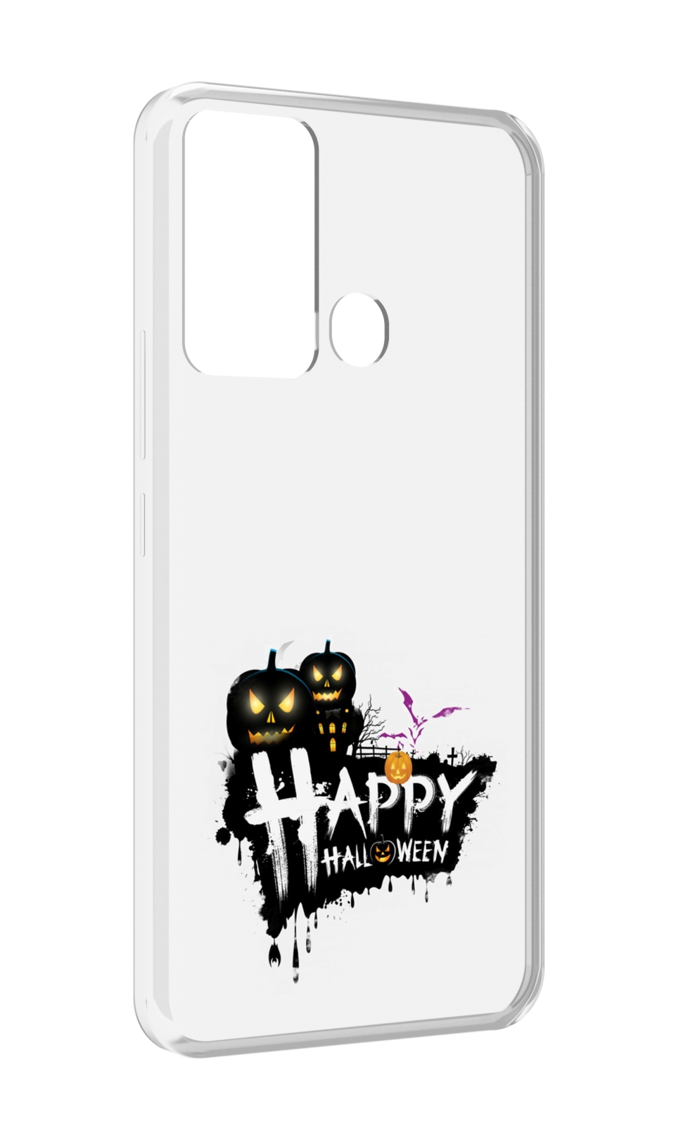 

Чехол MyPads счастливого хэллоуина для Infinix Hot 12i, Прозрачный, Tocco
