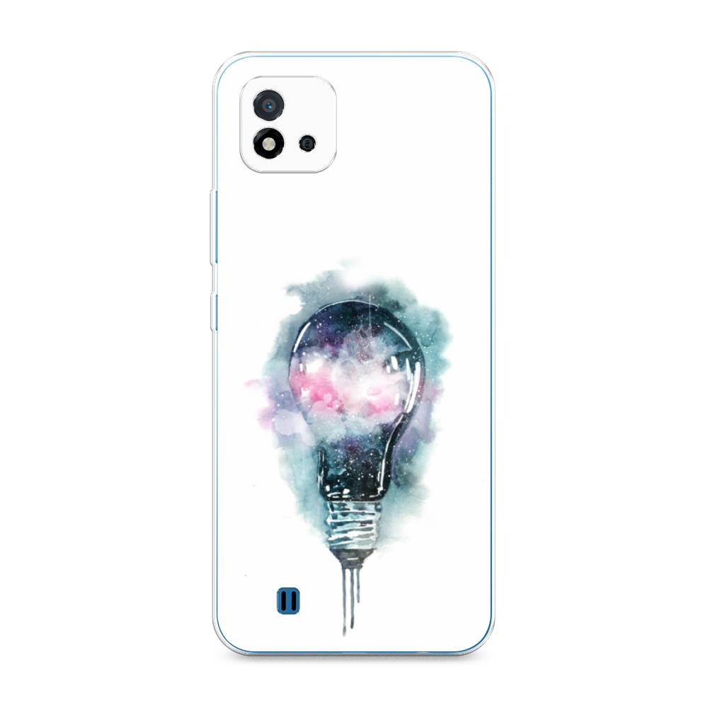 

Чехол на Oppo Realme C20 "Волшебная лампа", Белый;серый, 254850-4