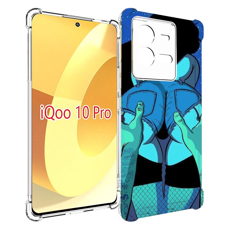 

Чехол MyPads любитель потрогать для Vivo iQOO 10 Pro, Прозрачный, Tocco