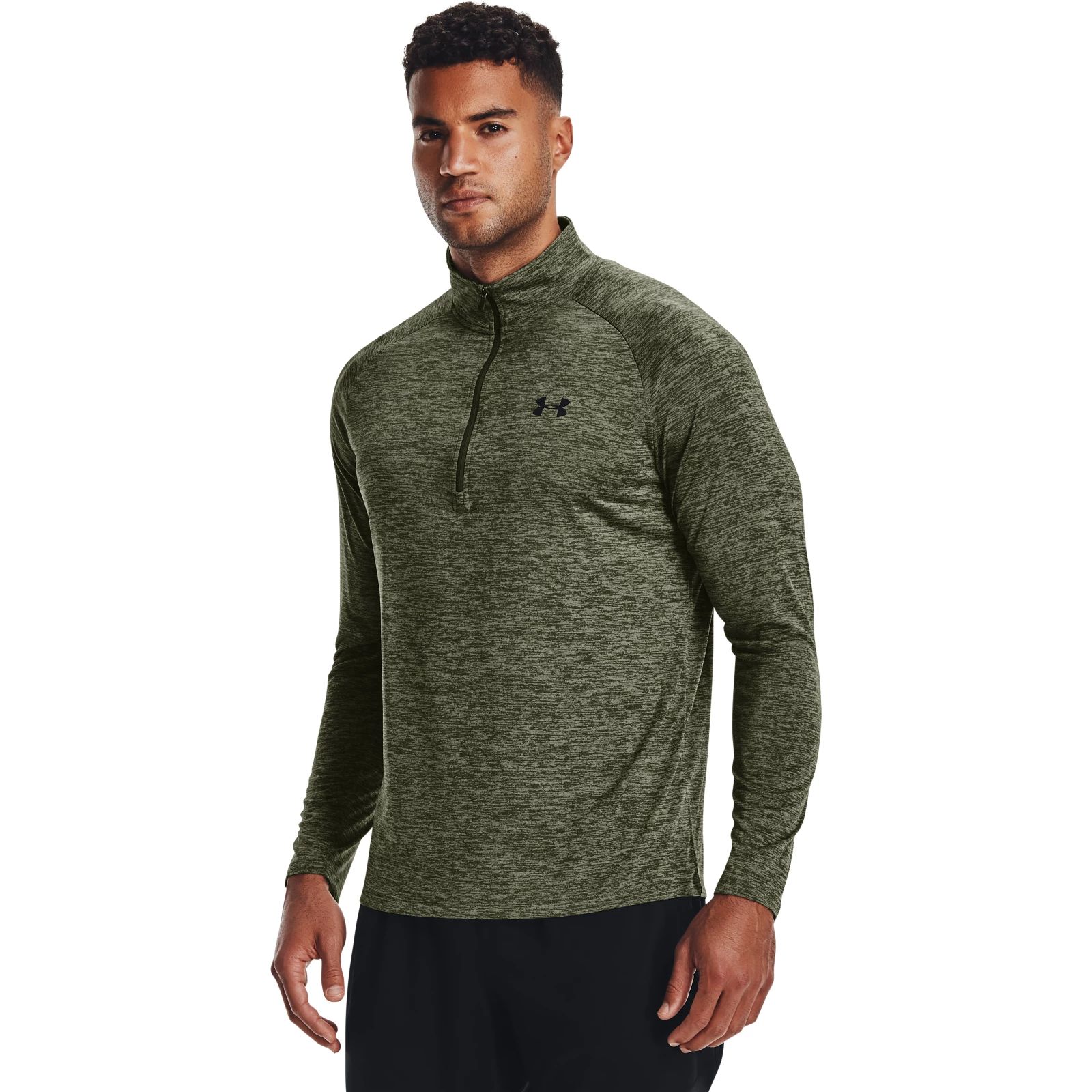 фото Лонгслив мужской under armour 1328495 зеленый s/m