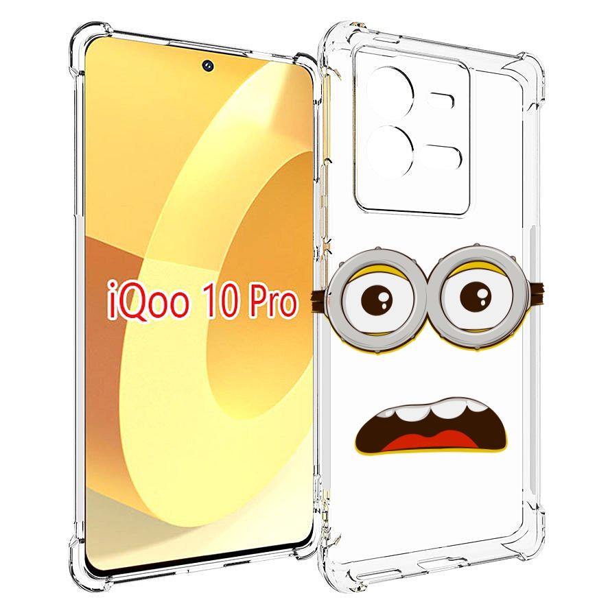 

Чехол MyPads лицо-миньона для Vivo iQOO 10 Pro, Прозрачный, Tocco