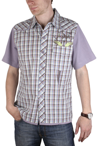 Рубашка мужская Maestro Trojan-k фиолетовая 40/170-178