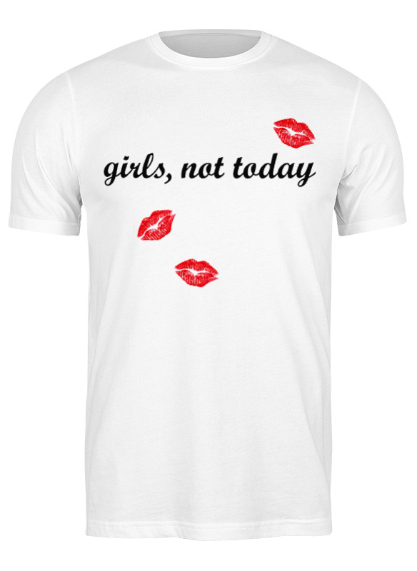 

Футболка мужская Printio Girls,not today 1343681 белая L, Белый, Girls,not today 1343681