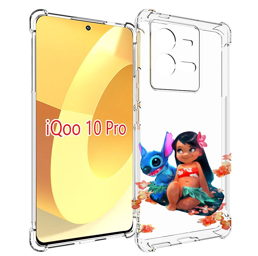 

Чехол MyPads лила-и-стич детский для Vivo iQOO 10 Pro, Прозрачный, Tocco
