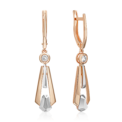 

Серьги из белого золота/красного золота с топазом PLATINA jewelry 02-5036-00-201-1111, 02-5036-00-201-1111