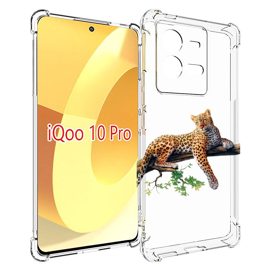 

Чехол MyPads леопард-на-дереве детский для Vivo iQOO 10 Pro, Прозрачный, Tocco