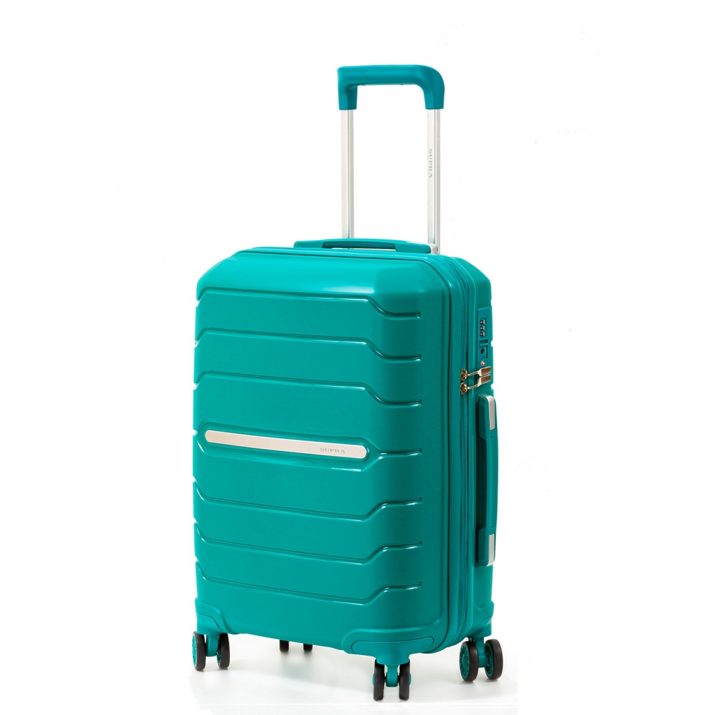 

Чемодан женский Supra Luggage STS-1004 Marine Green, р.S, Бирюзовый, STS-1004