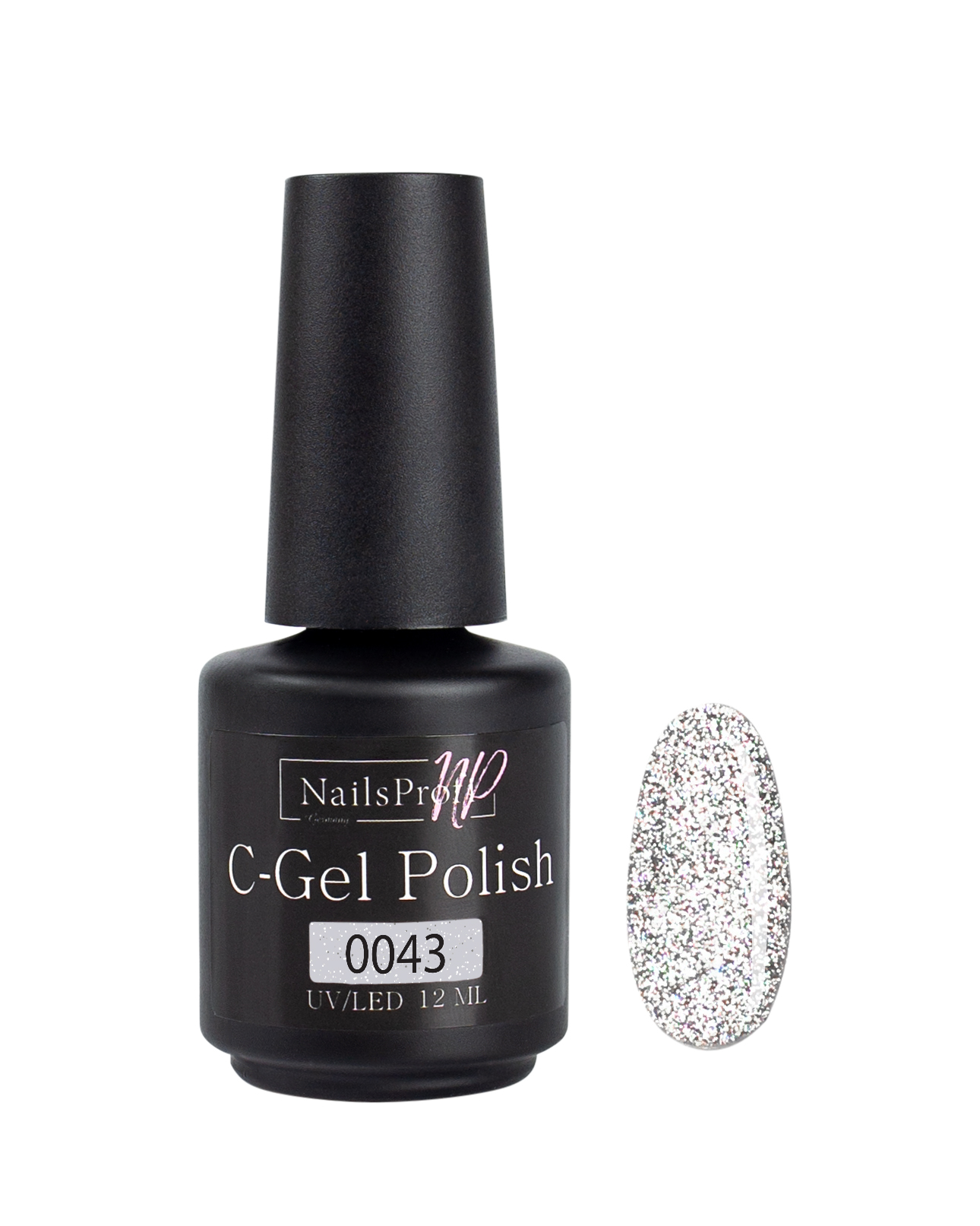 фото Гель лак nailsprofi для ногтей, маникюра, педикюра / c-gel polish-s 0043 - 12 мл