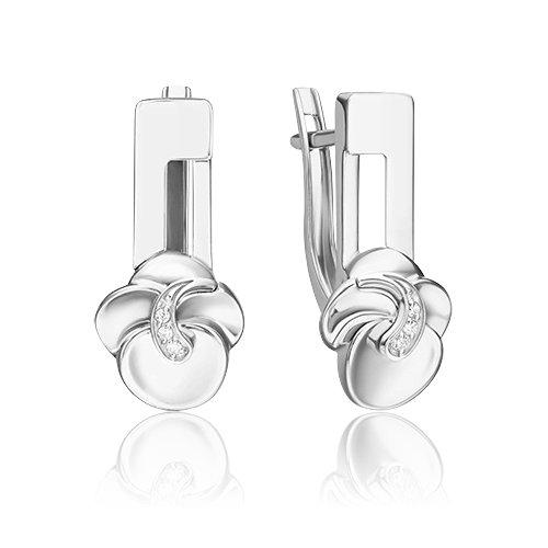 

Серьги из белого золота с бриллиантом PLATINA jewelry 02-5020-00-101-1120, 02-5020-00-101-1120