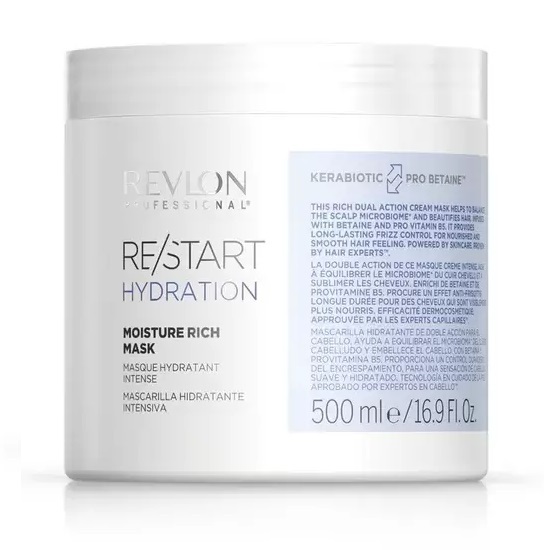 фото Маска revlon professional re/start hydration для увлажнения волос интенсивная, 500 мл