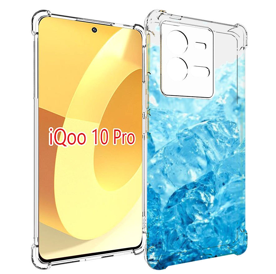 

Чехол MyPads кусочки-льда для Vivo iQOO 10 Pro, Прозрачный, Tocco