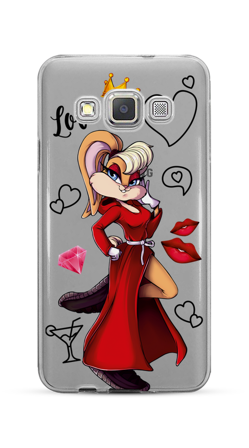 

Чехол на Samsung Galaxy A3 "Rich Lola Bunny", Красный;бежевый;оранжевый, 20150-6