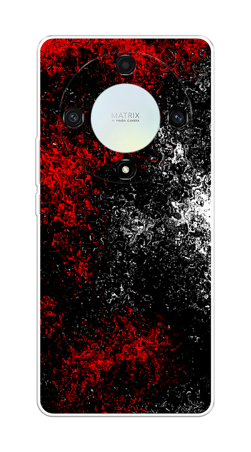 

Чехол на Honor X9A "Монотипия", Красный;черный;белый, 6120850-3
