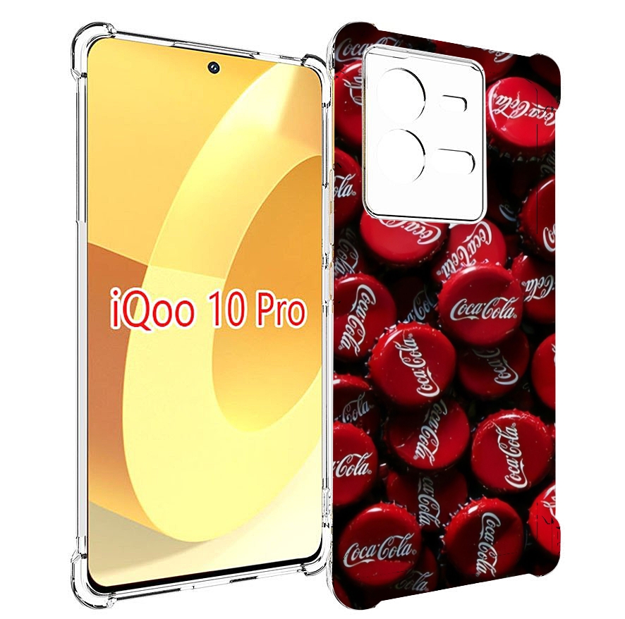 

Чехол MyPads крышки от кокаколы для Vivo iQOO 10 Pro, Прозрачный, Tocco