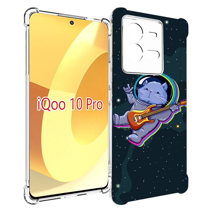 

Чехол MyPads крутой-хомяк-в-космосе для Vivo iQOO 10 Pro, Прозрачный, Tocco