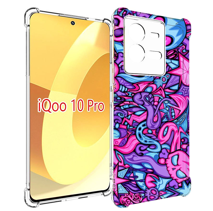 

Чехол MyPads крутой-паттерн для Vivo iQOO 10 Pro, Прозрачный, Tocco