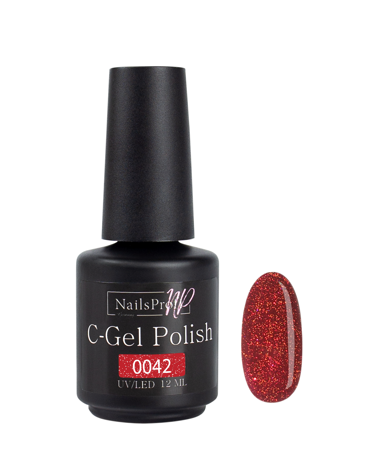 фото Гель лак nailsprofi для ногтей, маникюра, педикюра / c-gel polish-s 0042 - 12 мл