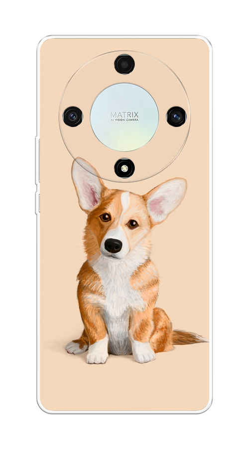 

Чехол на Honor X9A "Грустный Корги", Коричневый;бежевый, 6120850-1
