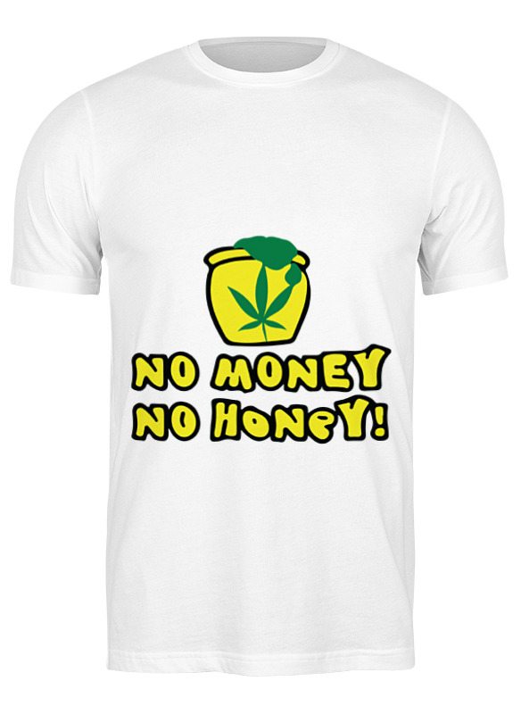 

Футболка мужская Printio No money no honey! (нет денет, нет меда!) 1274137 белая L, Белый, No money no honey! (нет денет, нет меда!) 1274137