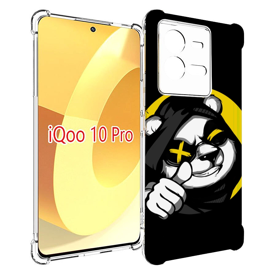 

Чехол MyPads крутая пандочка ок для Vivo iQOO 10 Pro, Прозрачный, Tocco