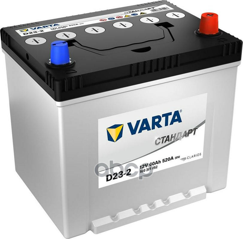 

Акб Asia Стандарт 60a/Ч ( -/+) 12v 520a En 230x175х223 / 560301052 Varta 560301052