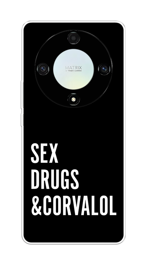 

Чехол на Honor X9A "Corvalol", Черный;серый;белый, 6120850-6