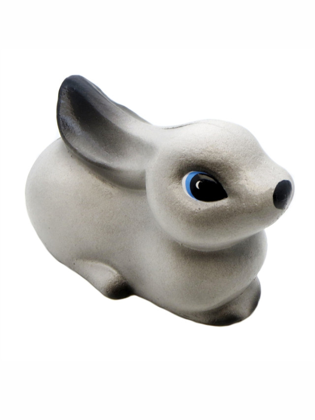 фото Фигура садовая из пенопласта кролик (малый, окраш.) h = 9,5 см туендатская сувенирная мастерская
