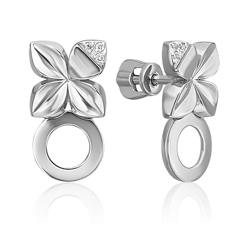 

Серьги из белого золота с бриллиантом PLATINA jewelry 02-4984-00-101-1120, 02-4984-00-101-1120