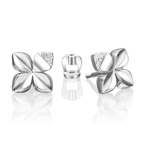 

Серьги из белого золота с бриллиантом PLATINA jewelry 02-4983-00-101-1120, 02-4983-00-101-1120