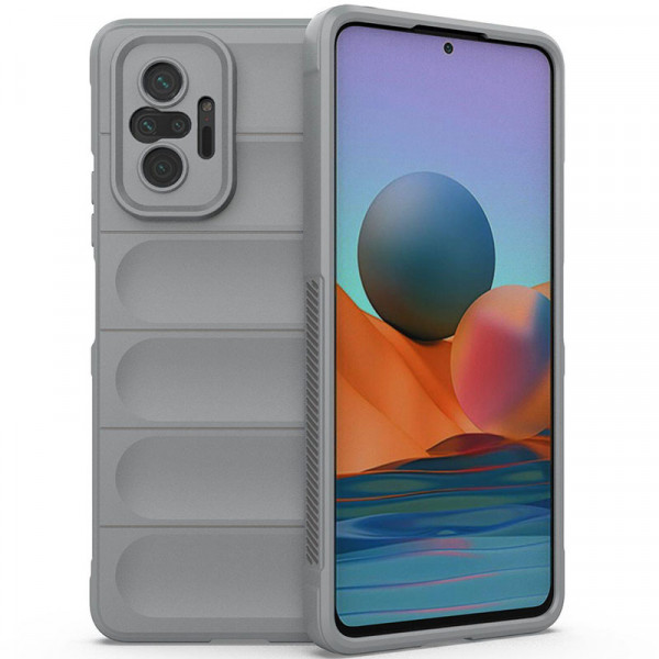 Противоударный чехол Epik Flex Silicone для Xiaomi Redmi Note 10 Pro (Max) защита камеры
