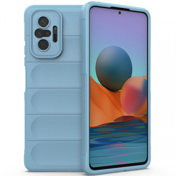 Противоударный чехол Epik Flex Silicone для Xiaomi Redmi Note 10 Pro (Max) защита камеры