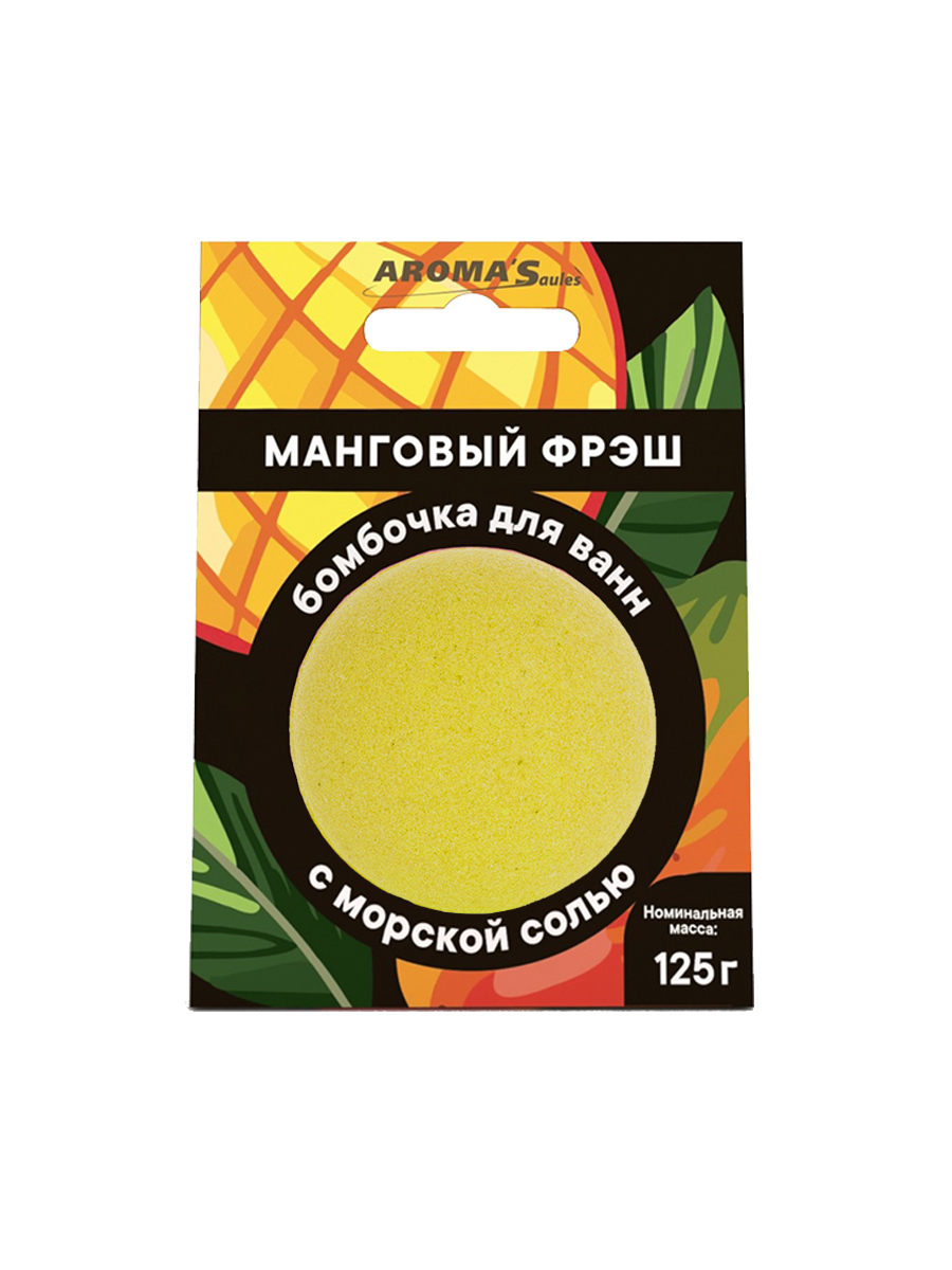 

Бомбочка для ванны Манговый фрэш, 125 г, 4813518007197