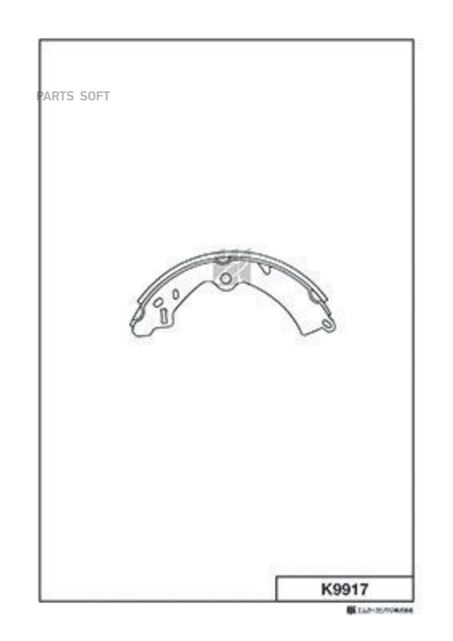 

Колодки барабанные suzuki sj 410413 1.01.3 84-90 K9917 MK KASHIYAMA k9917