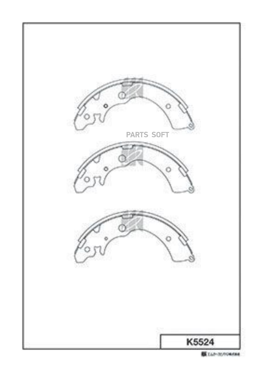 

Колодки Тормозные Барабанные Honda Accord 88-93 K5524 Kashiyama K5524