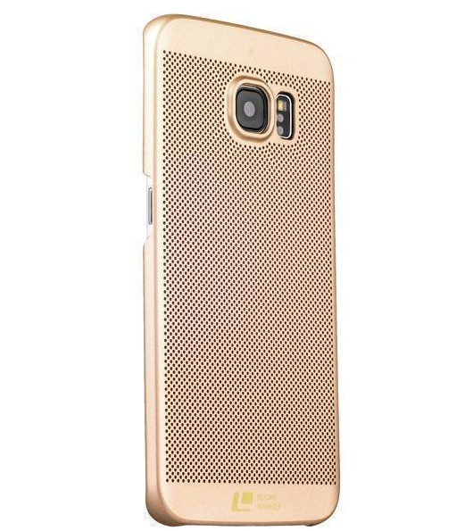 

Чехол-накладка Loopee для Samsung Galaxy S6 пластик с перфорацией (Gold)