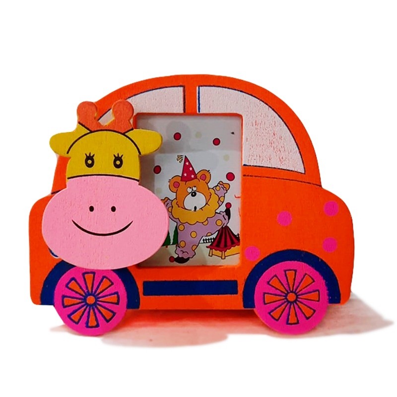 фото Детская подставка для канцелярии "машинка" (цвет: оранжевый ) markethot