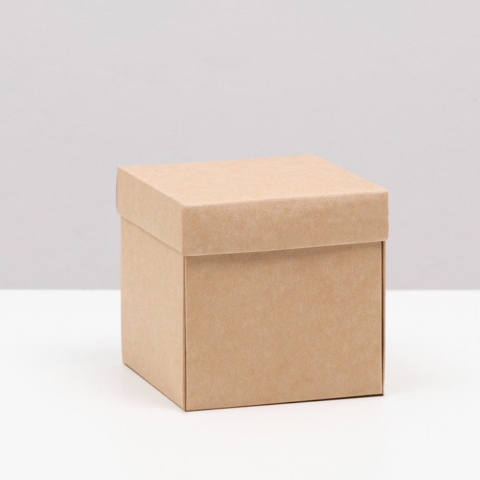 

Коробка складная, крафт, 10 х 10 х 10 см(20 шт.), Бежевый